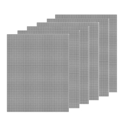 3/6/10PCS Non-Stick BBQ Grill Mat Mesh Liner Cooking Barbecue Sheet Baking Pad - 40X30cm-6PCS