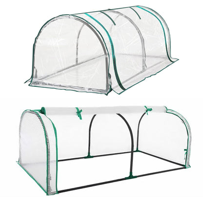 PVC Greenhouse Cover Replacement Plant Tent Garden Shelter No Frame - Transparent