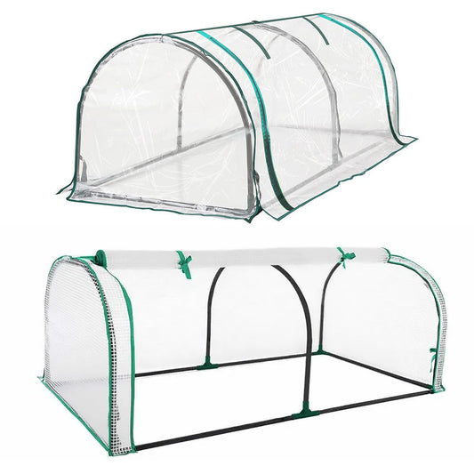 PVC Greenhouse Cover Replacement Plant Tent Garden Shelter No Frame - Grid