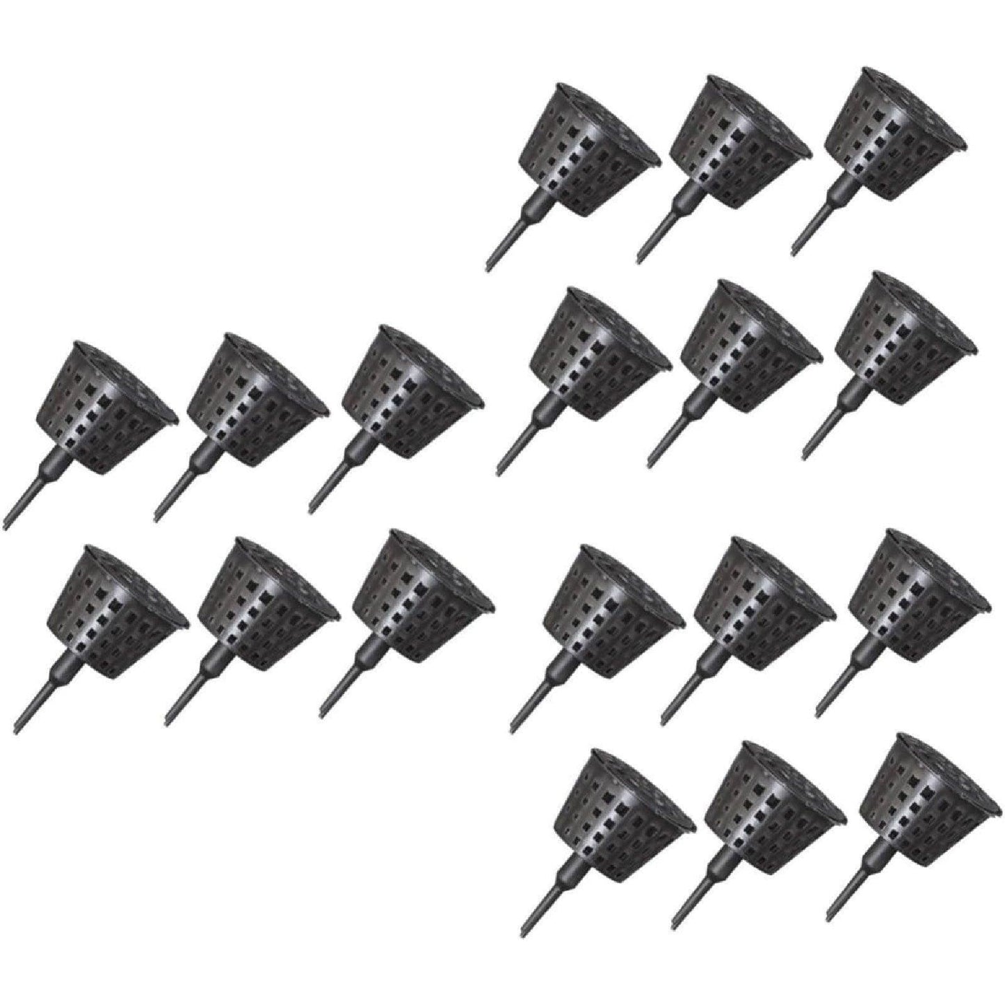 100x Plastic Fertilizer Baskets with Lid Balcony Gardening Tools Bonsai Supplies