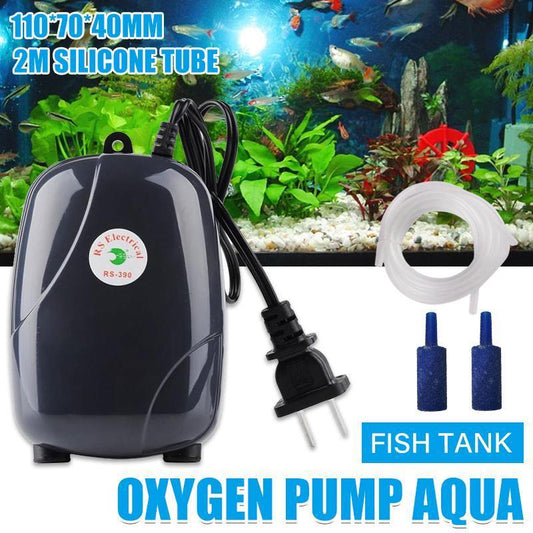 Quiet Fish Tank Oxygen Air Pump Aquarium Aerator Adjustable Airflow Fish Supply