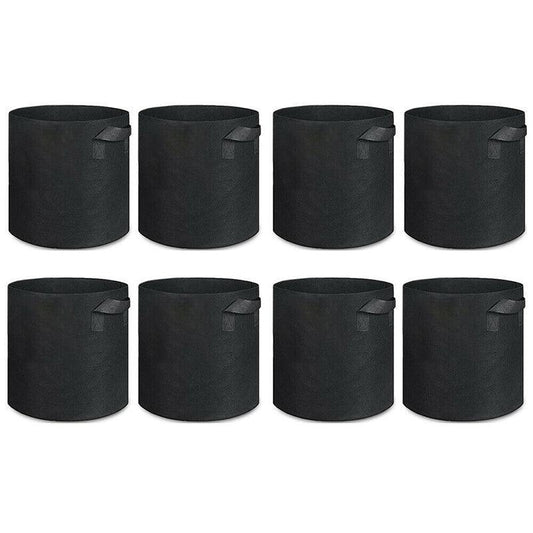 10 Pack Breathable Fabric Plant Grow Pots 2 to 20 Gallon Sizes - 10 Gallon-10PCS