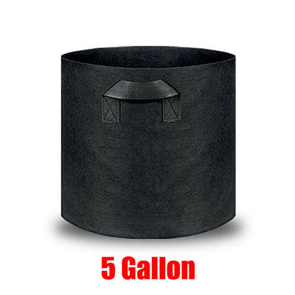 10 Pack Breathable Fabric Plant Grow Pots 2 to 20 Gallon Sizes - 20 Gallon-10PCS