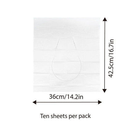 10PCS Disposable Soluble Water Toilet Seat Cover Travel Portable Hygiene Mat