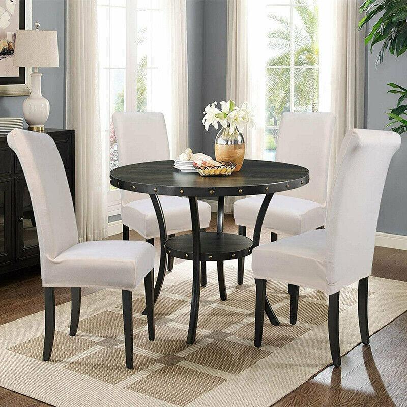 6X Stretch Chair Cover Seat Covers Spandex Washable Banquet Wedding Party Decora - Black