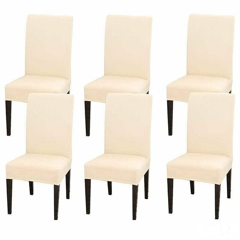 6X Stretch Chair Cover Seat Covers Spandex Washable Banquet Wedding Party Decora - Black