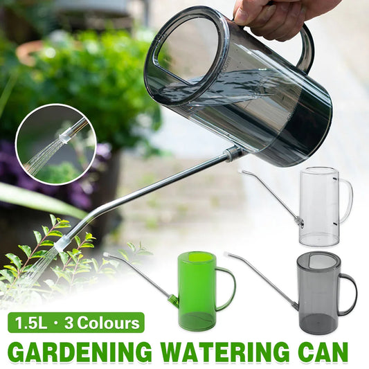 Watering Can Long Spout For Indoor Outdoor Garden Potted Plants Flowers Use - Green - Mekamart Australia