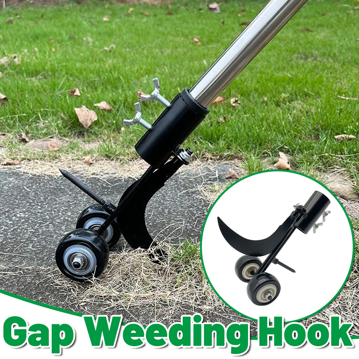 Weed Puller Tool Adjustable Crevice Weeding Cleaner Hand Tool For Garden Lawn