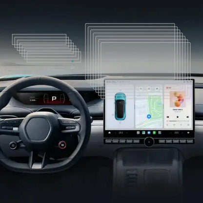 25-pack Tempered Glass Film for Car Navigator Protection - For Tesla Model 3 2024