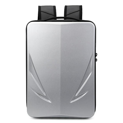 Men Gaming Backpack - Hard Shell Single-layer Silver