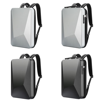 Waterproof Expandable Backpack with Usb Charging - Black Password Protected