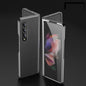 For Samsung Galaxy Z Fold4 5G Leather Plated Phone Cover - Black