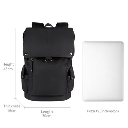Universal Laptop Backpack With Usb Port - 13-15.6 Inch Capacity - Wine Red