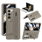 For Samsung Galaxy Z Fold4 5G Full Coverage Pc Case With Pen - Light Brown