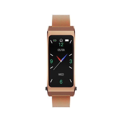 Smart Bracelet With Sleep And Oxygen Monitoring - Tft Display - Rose Gold