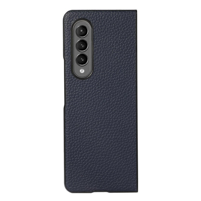 For Samsung Galaxy Z Fold4 5G Litchi Texture Case - Two Tone - Red