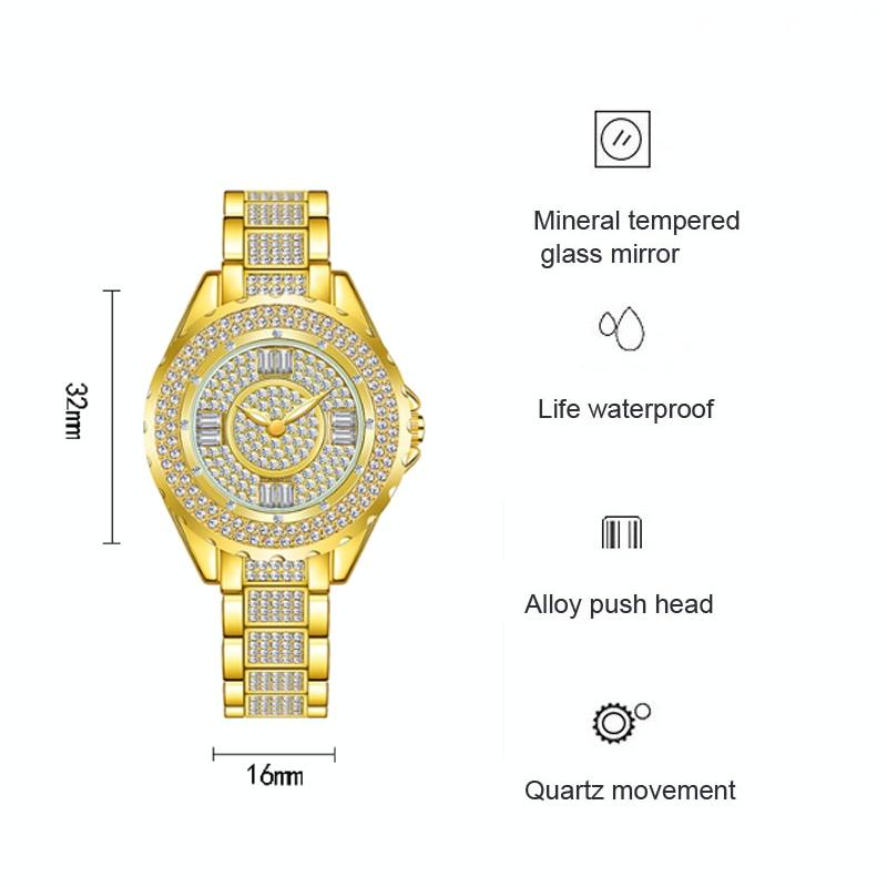 Full Diamond Women Watch - Niche Collection - Silver