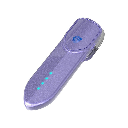 Business Style Bluetooth 5.0 Earphone with Fingerprint Touch - Silver