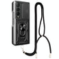 For Samsung Galaxy Z Fold4 5G Camshield Lanyard Case With Slide Ring