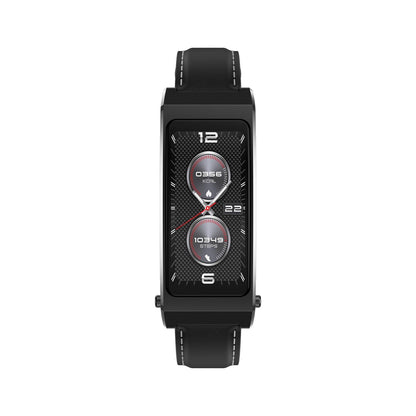 Smart Health Monitoring Bracelet With Bt Call And Leather Strap - Tarnish Steel Strap