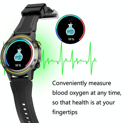 Waterproof Bluetooth Bracelet With Hr And Temperature Tracking - Red