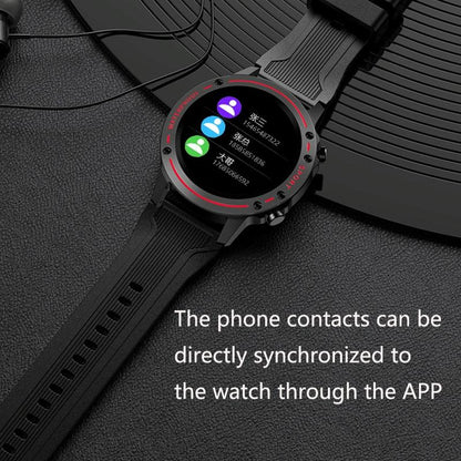 Waterproof Bluetooth Bracelet With Hr And Temperature Tracking - Red