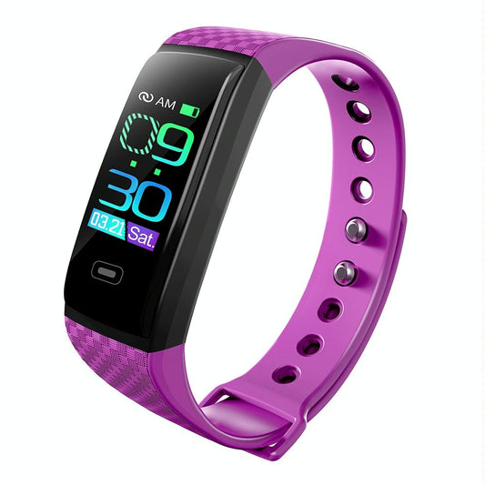 Smart Bracelet With Call Reminder Heart Rate & Sleep Monitoring - Ip67 Waterproof - Black