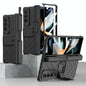 For Samsung Galaxy Z Fold4 5G Magnetic Armor Case With Push Pen - Black