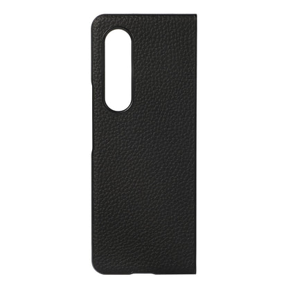 For Samsung Galaxy Z Fold4 5G Litchi Texture Case - Two Tone - Blue