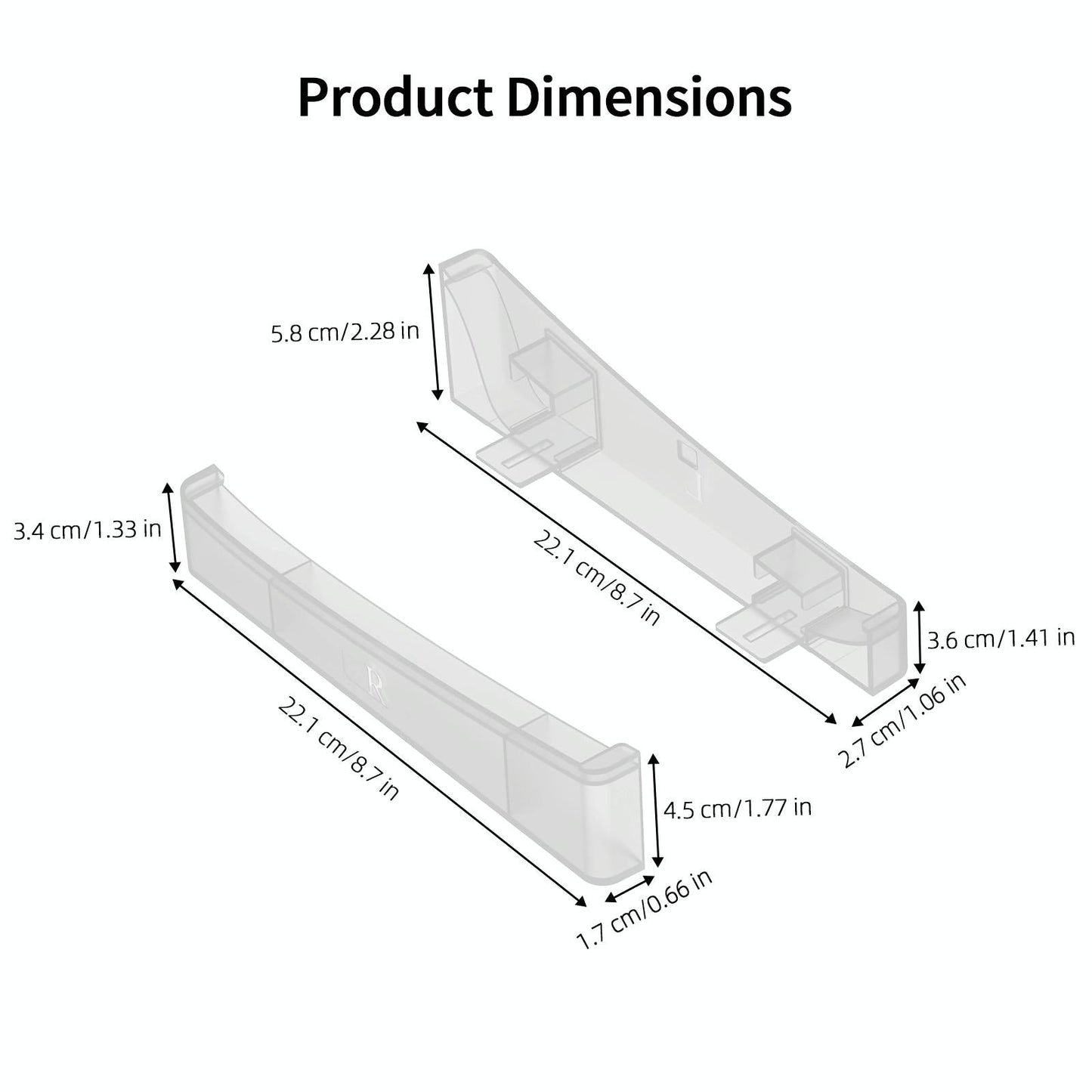 Universal Horizontal Stand For Ps5 Slim - Digital / Optical Drive Version - Transparent