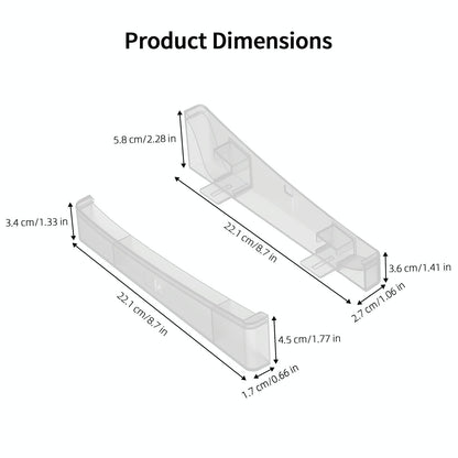 Universal Horizontal Stand For Ps5 Slim - Digital / Optical Drive Version - Transparent