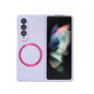 For Samsung Galaxy Z Fold4 5G Magnetic Skin Case - Magsafe - Purple