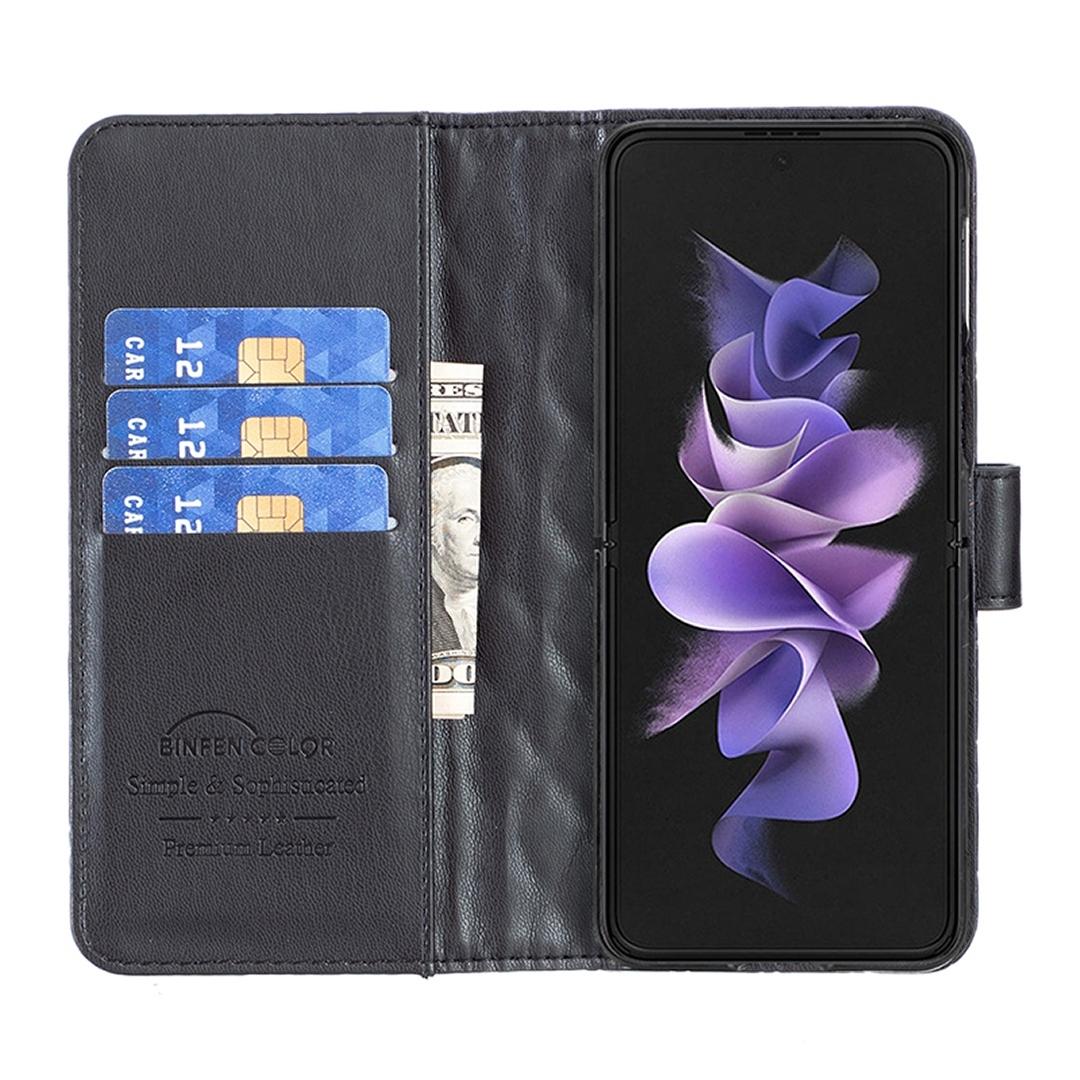 For Samsung Galaxy Z Fold4 5G Samsung Fold 4 Diamond Lattice Wallet Case - Sleek And Stylish - Green