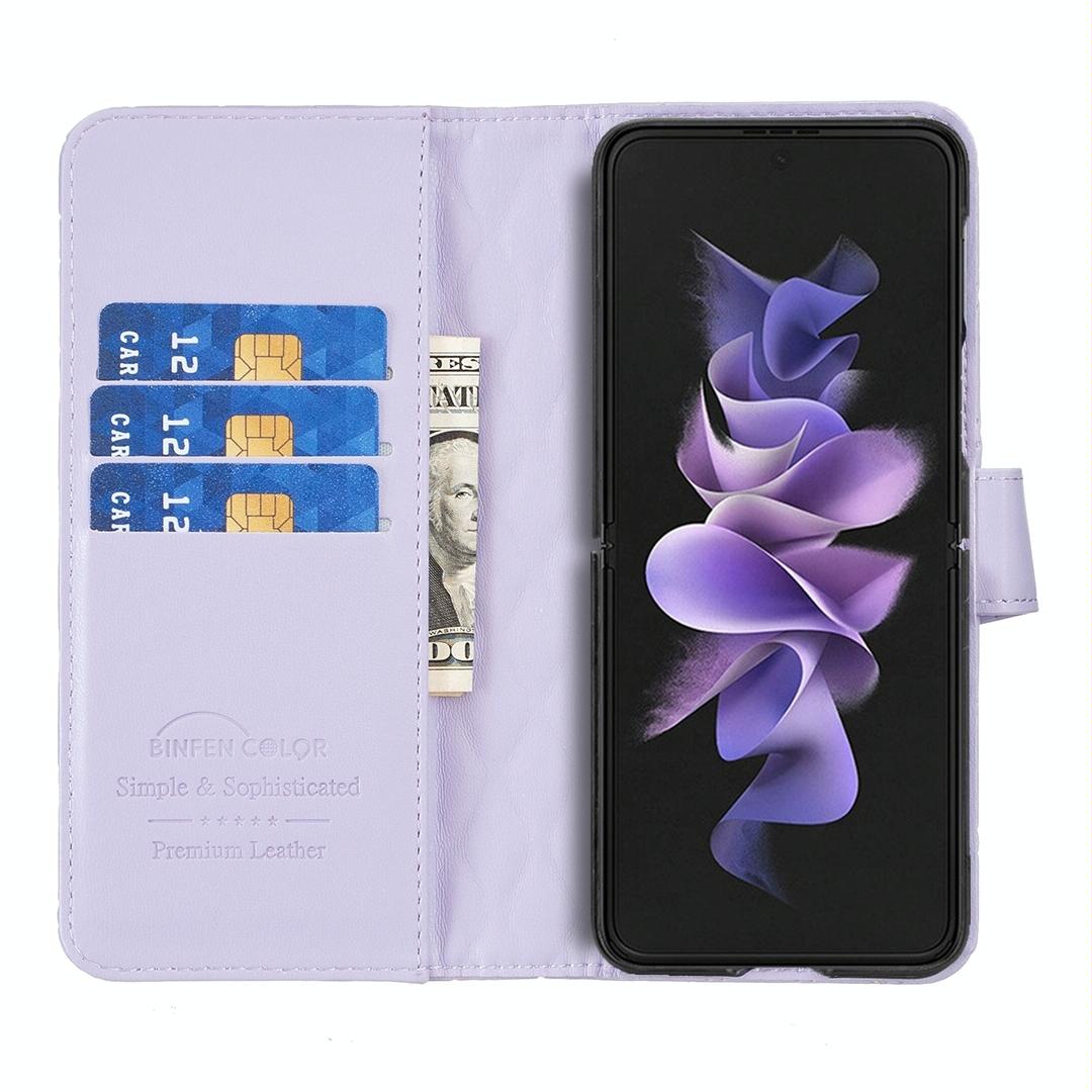 For Samsung Galaxy Z Fold4 5G Samsung Fold 4 Diamond Lattice Wallet Case - Sleek And Stylish - Green
