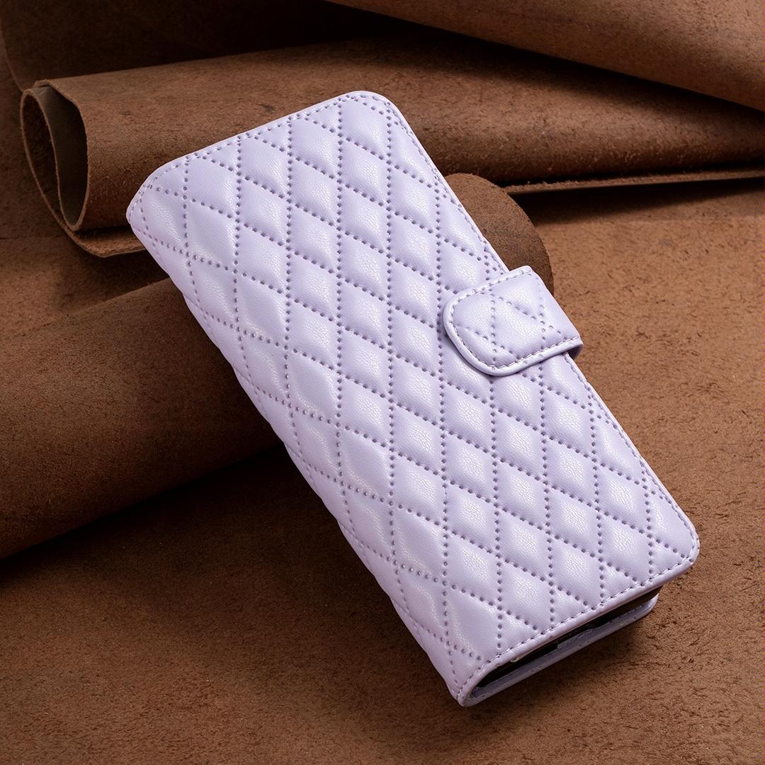 For Samsung Galaxy Z Fold4 5G Samsung Fold 4 Diamond Lattice Wallet Case - Sleek And Stylish - Green