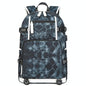 Student Waterproof Printed Backpack - Geometric Black