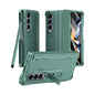 For Samsung Galaxy Z Fold4 5G Shockproof Diamond Case With Hinge And Pen - Green