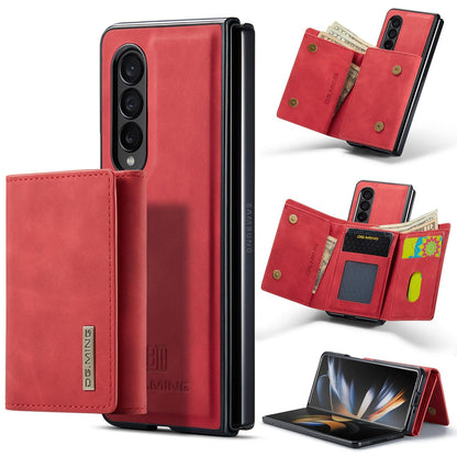 For Samsung Galaxy Z Fold4 5G Wallet Case - 3 Fold Multi Card Holder - Black