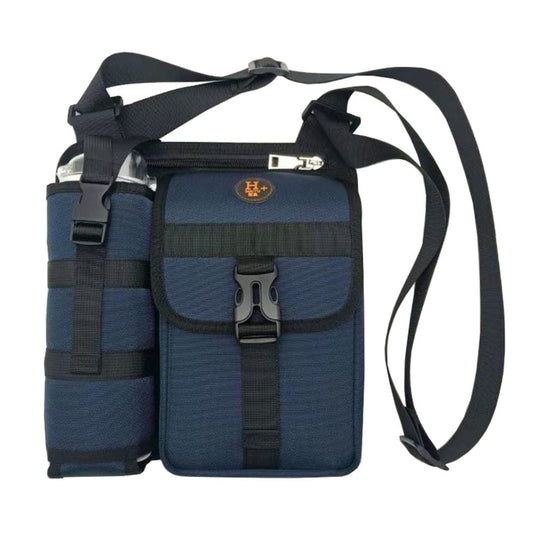 Vibe Geeks Waterproof Camping Wear Resistant Chest Crossbody Sling Shoulder Bags with Water Bottle Holder - Navy