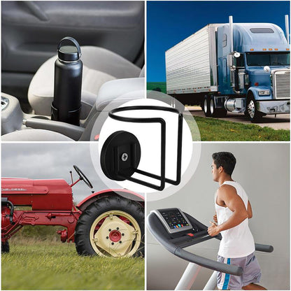 Vibe Geeks Stainless Steel Magnetic Cup Holder Caddy Drink Holder for Tractor Lawn Mower Truck - 1 Pack