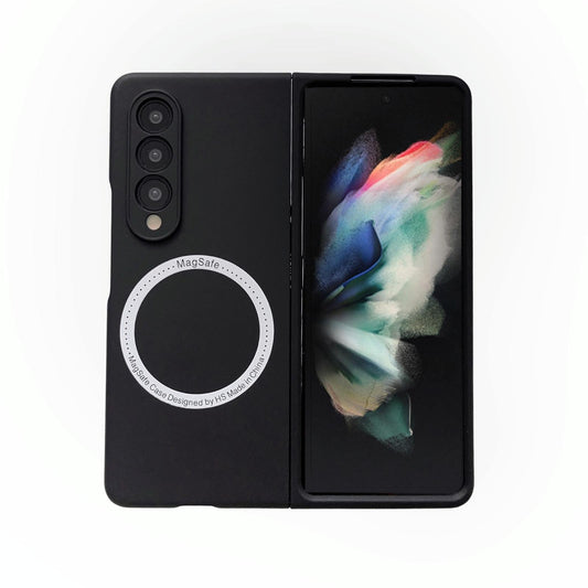 For Samsung Galaxy Z Fold4 5G Magnetic Skin Case - Magsafe - Black