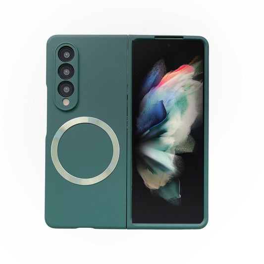 For Samsung Galaxy Z Fold4 5G Magnetic Skin Case - Magsafe - Royal Blue