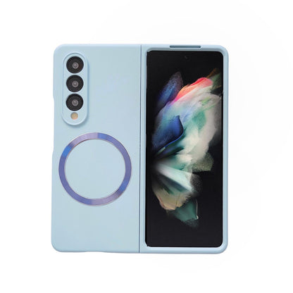 For Samsung Galaxy Z Fold4 5G Magnetic Skin Case - Magsafe - Royal Blue