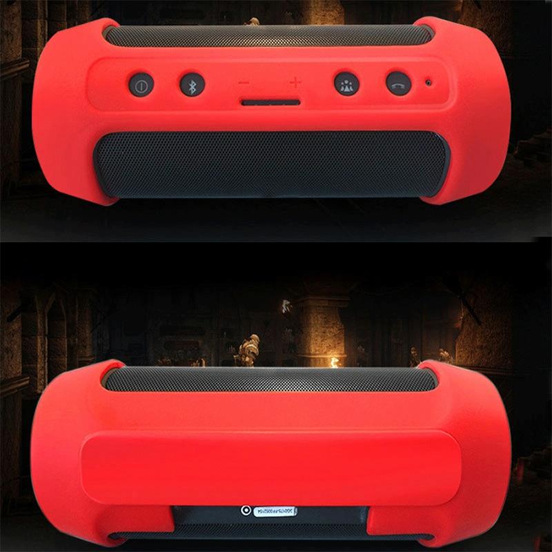 Waterproof Shockproof Silicone Case for Jbl Charge 2+ - Red