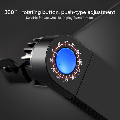 Adjustable Foldable Laptop Stand with Fans & Mouse Pad - Portable Aluminum - Red