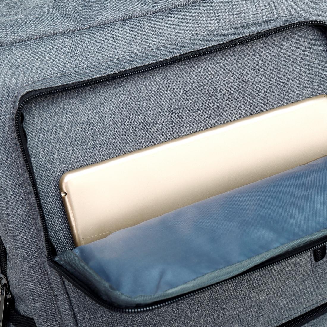Stylish Notebook Tablet Backpack - Spacious & Casual - Brown