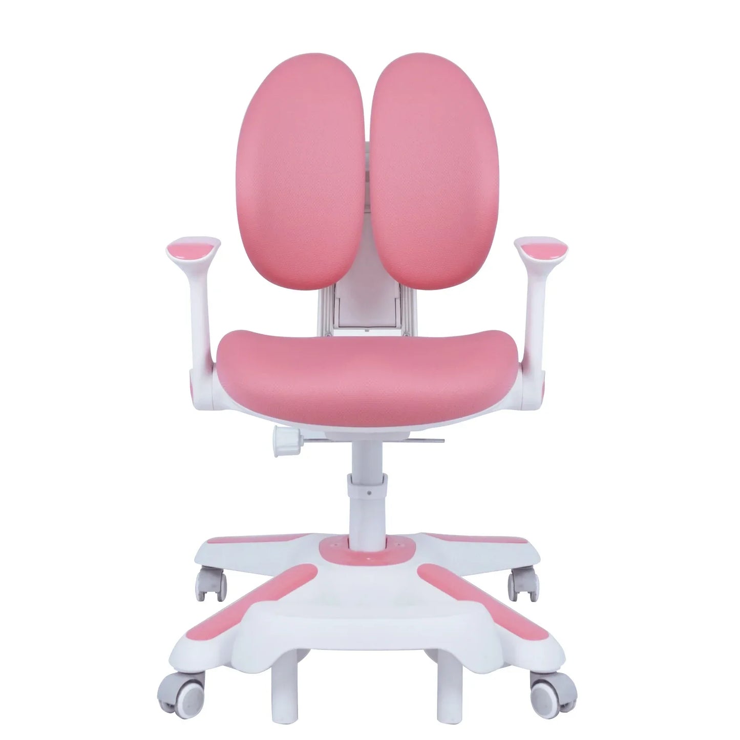 2x Ergonomic Children Kids Study Chairs Height Adjustable - Pink - Mekamart Australia