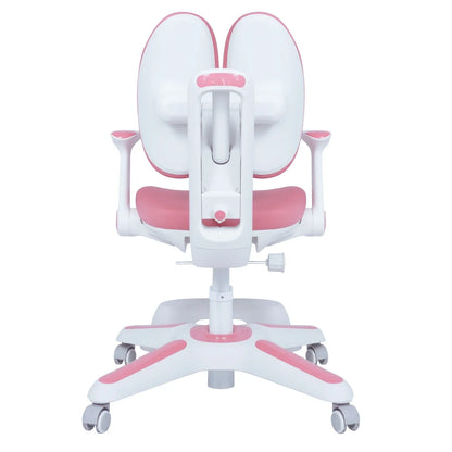2x Ergonomic Children Kids Study Chairs Height Adjustable - Pink - Mekamart Australia