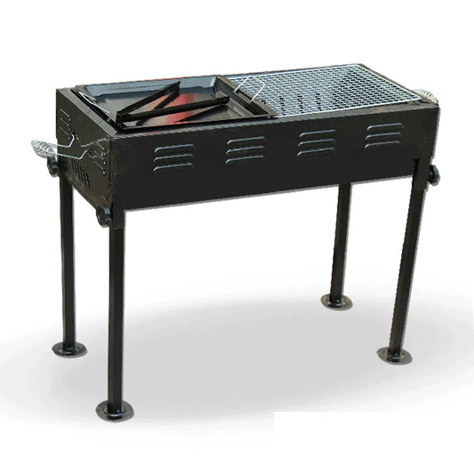 Portable Outdoor Mangal BBQ Grill Charcoal Shish Kebab Shashly Picnic Camping - Mekamart Australia