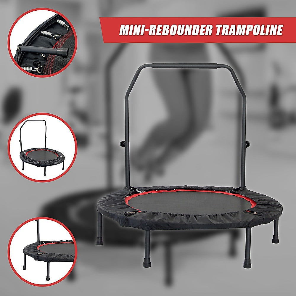 Mini Rebounder Trampoline with Adjustable Handle – Fitness Bounce Trainer